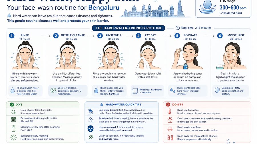 Bengaluru Hard-Water Skin: Why Your Face Feels Rough After Washing