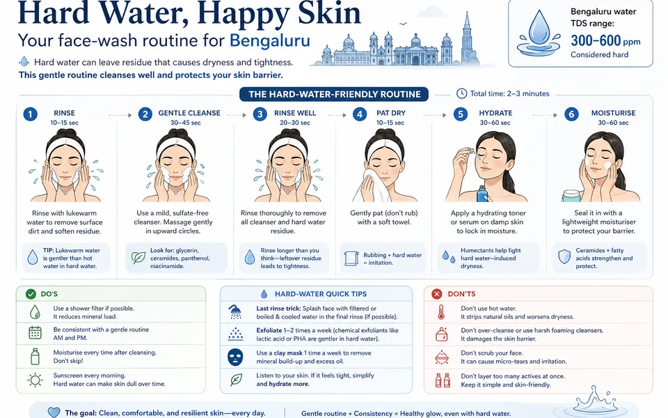 Bengaluru Hard-Water Skin: Why Your Face Feels Rough After Washing