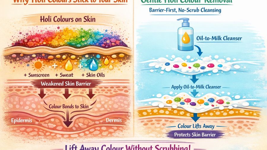 Holi Colour Removal: Clean Skin Without Scrubbing or Burning