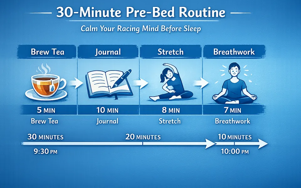 The Racing‑Mind Fix: A 30‑Minute Pre‑Bed Routine That Actually Works