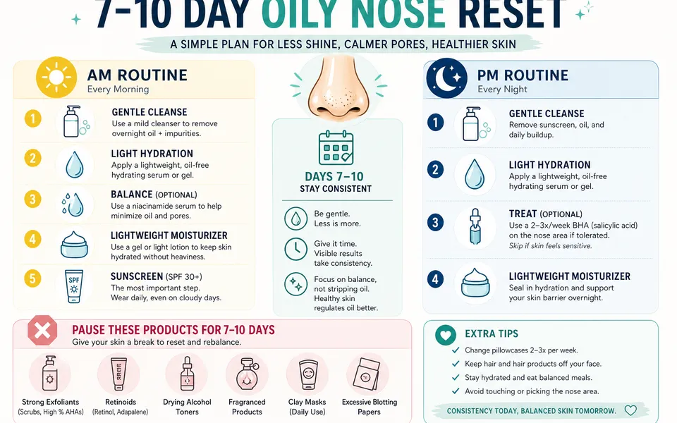 Why Is My Nose So Oily? Common Causes, Triggers, and a Simple Reset Plan