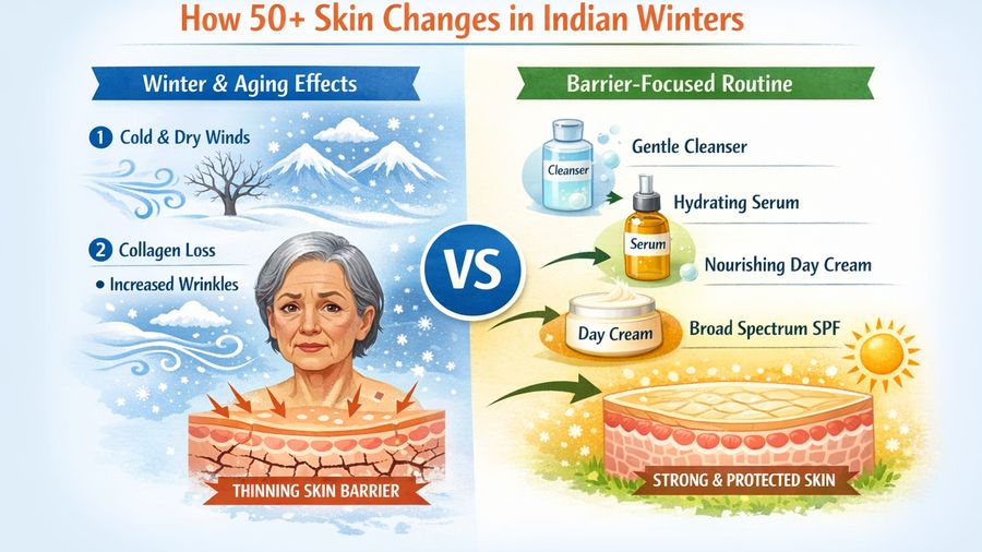 Best day cream for 50 plus plus wrinkles plus dry skin in winter dryness