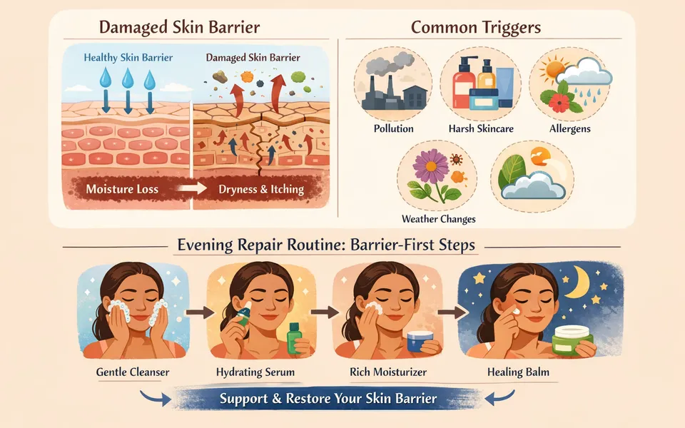 Why Is My Face Itchy And Dry? Common Triggers and a Barrier-First Recovery Plan