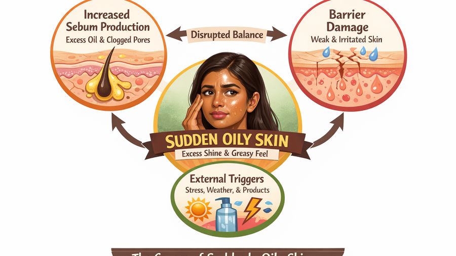 Why Is My Skin So Oily All Of A Sudden? Common Causes, Triggers, and a Simple Reset Plan