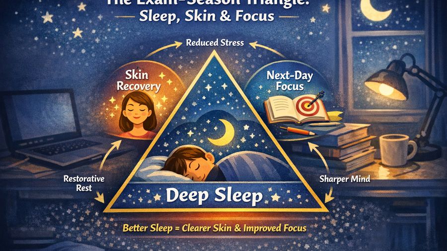Exam Season Survival: Calm Nights, Clearer Skin, Better Focus Tomorrow