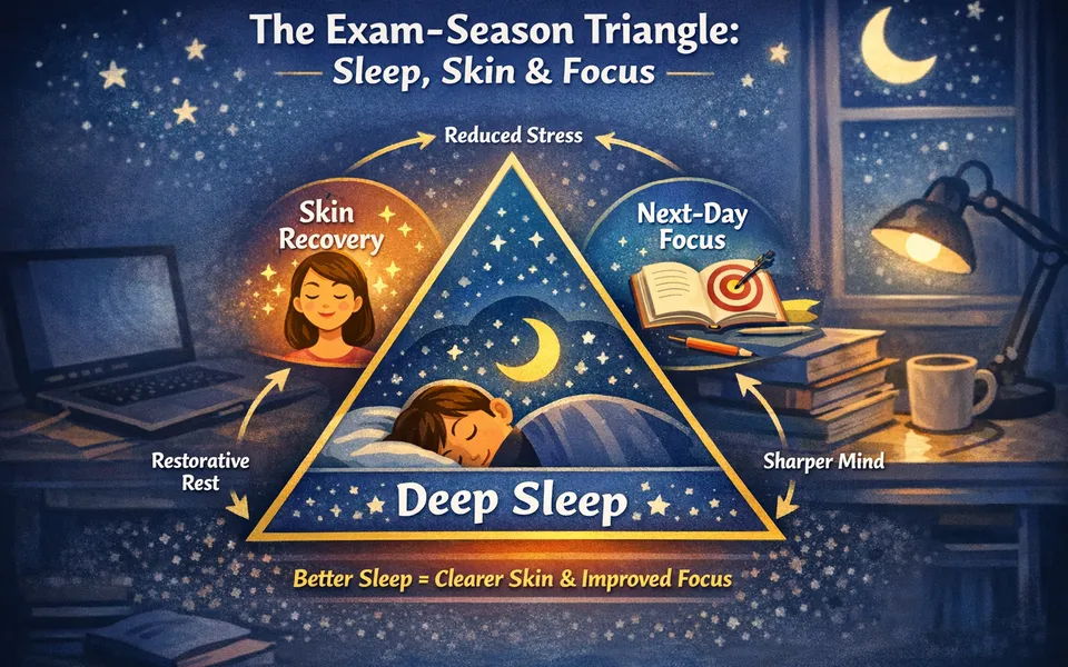 Exam Season Survival: Calm Nights, Clearer Skin, Better Focus Tomorrow