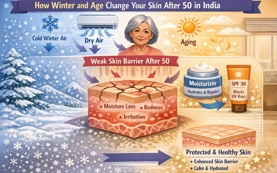 Best day cream for 50 plus dry skin with redness in winter dryness