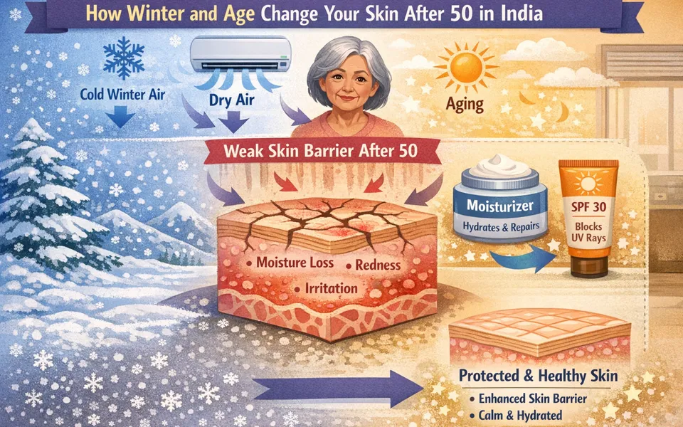 Best day cream for 50 plus dry skin with redness in winter dryness