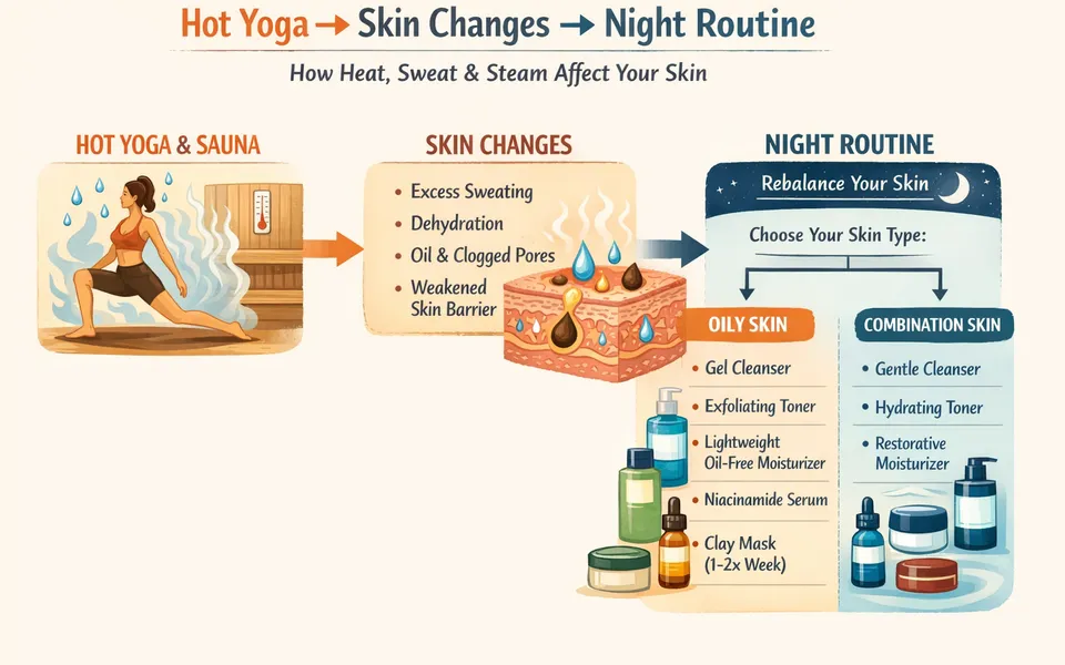 Hot Yoga / Sauna Skin: Hydration Without Clogged Pores