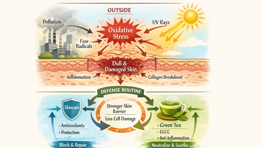 Daily Detox Sencha: The Morning Tea Ritual for Brighter‑Looking Skin