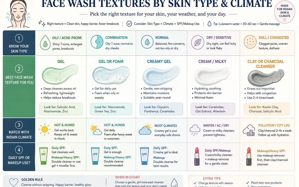 Best Face Wash for Women in India: How to Pick by Skin Type