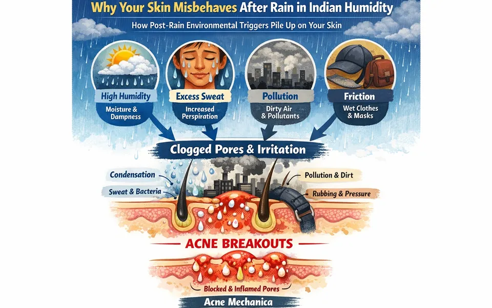 Post-Rain Breakouts: Sweat + Pollution + Wet Weather—What to Change