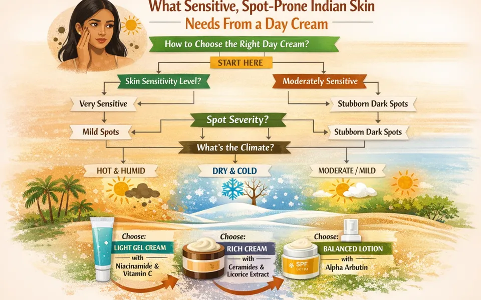 Best day cream for sensitive skin plus dark spots gentle brightening in all season