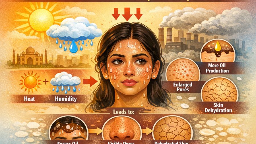 Best day cream for oily skin plus open pores in humid weather