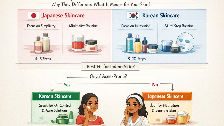 Japanese vs Korean Skincare: Key Differences and What They Mean for Your Skin?