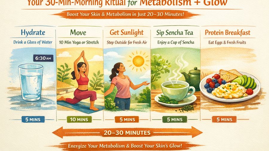 Late 20s Skin: Build a ‘Metabolism + Glow’ Morning Ritual With Sencha