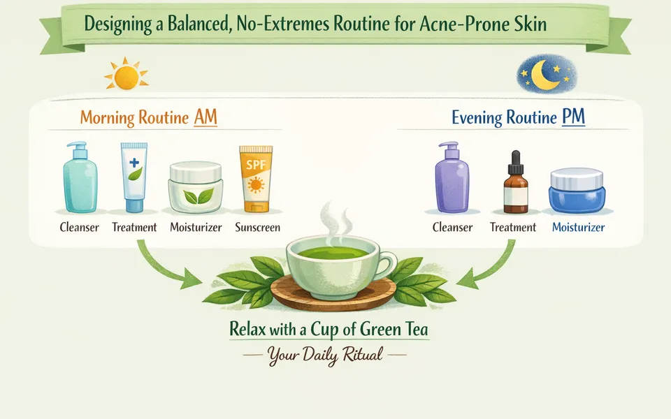 Green Tea and Breakouts: How to Build a Balanced Routine (No Extremes)