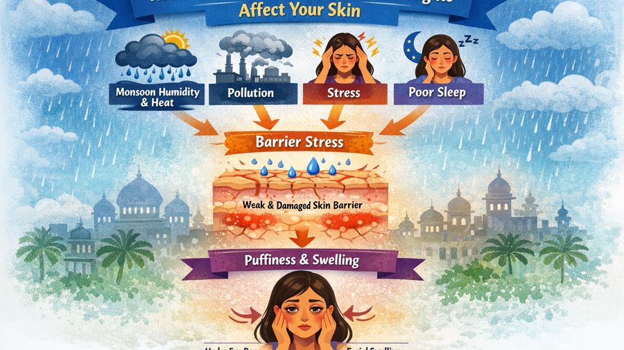 Monsoon Stress and Skin: Why Better Sleep Can Support Your Barrier