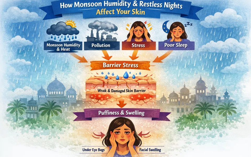 Monsoon Stress and Skin: Why Better Sleep Can Support Your Barrier