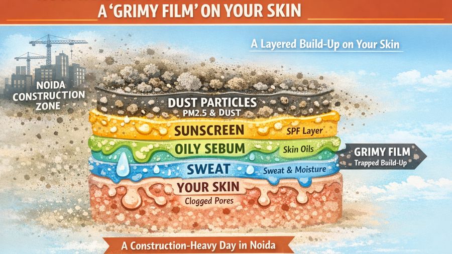 Noida Construction-Dust Days: Removing the “Grimy Film” Without Scrubs