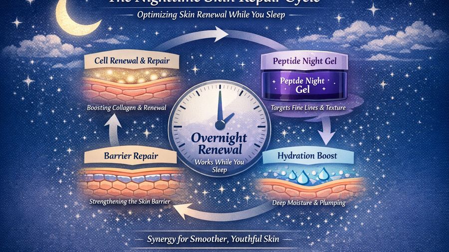 Adenosilane Explained: Why Some Night Gels Target Fine Lines + Texture Together