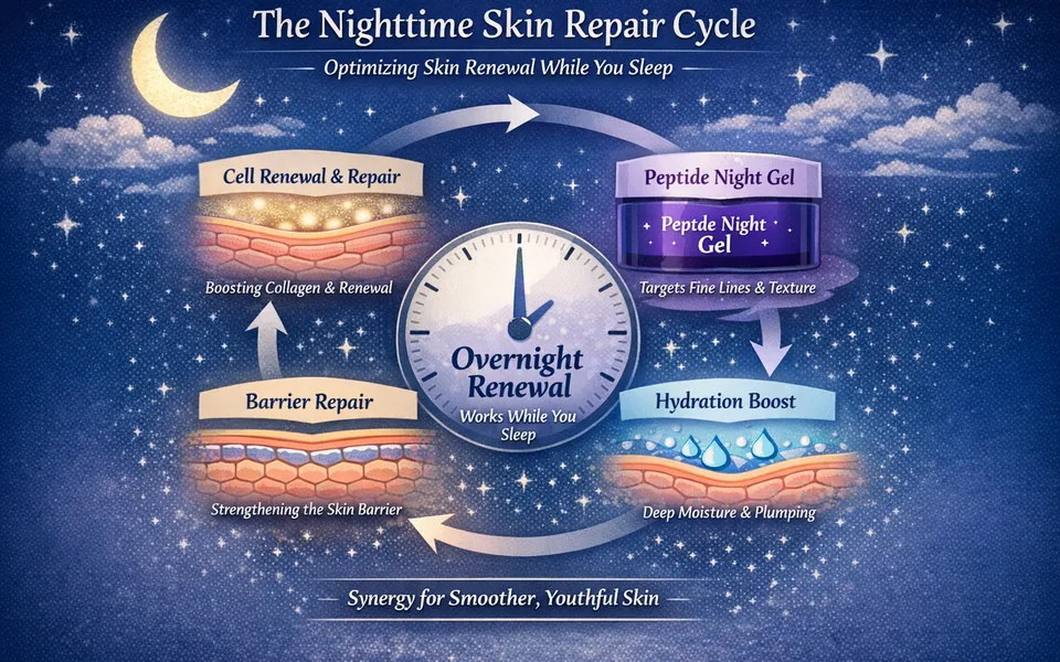 Adenosilane Explained: Why Some Night Gels Target Fine Lines + Texture Together