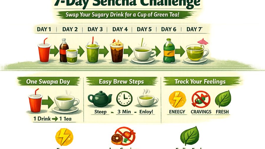 7‑Day Sencha Challenge: Replace One Sugary Drink and Track the Difference