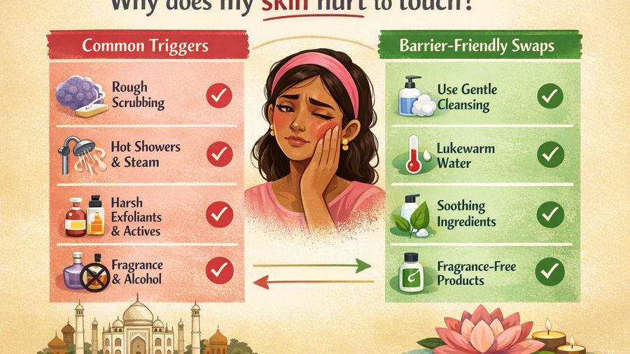 Why Is My Skin Sensitive To Touch? Common Triggers and a Barrier-First Recovery Plan