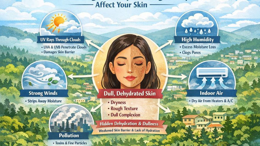Shillong ‘Cloudy But Bright’ Days: Why Skin Still Looks Dull (and How to Fix It)