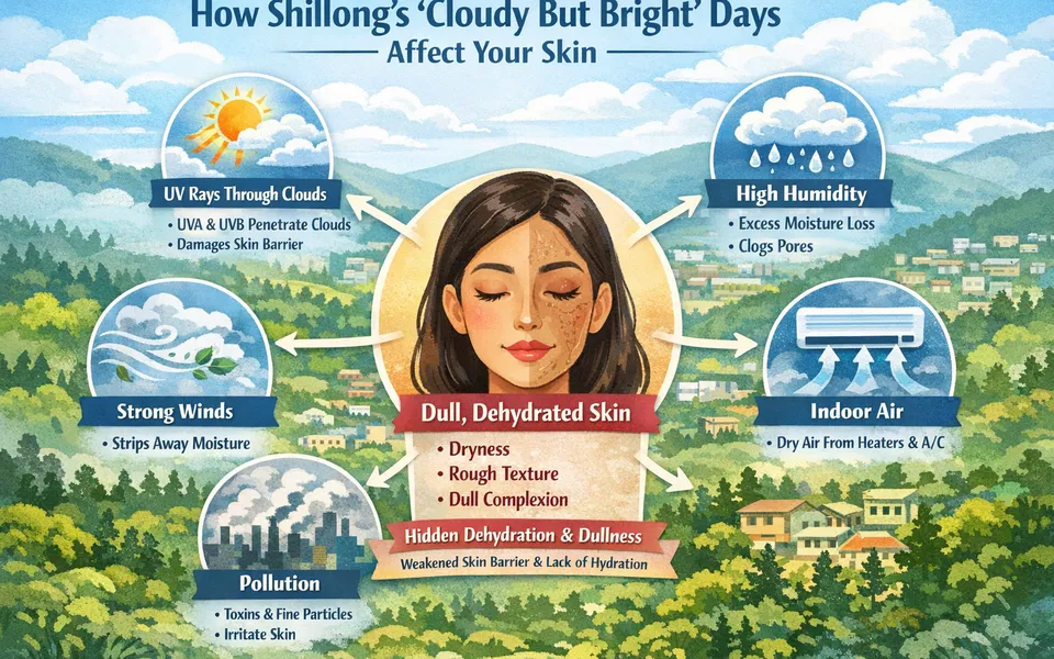Shillong ‘Cloudy But Bright’ Days: Why Skin Still Looks Dull (and How to Fix It)