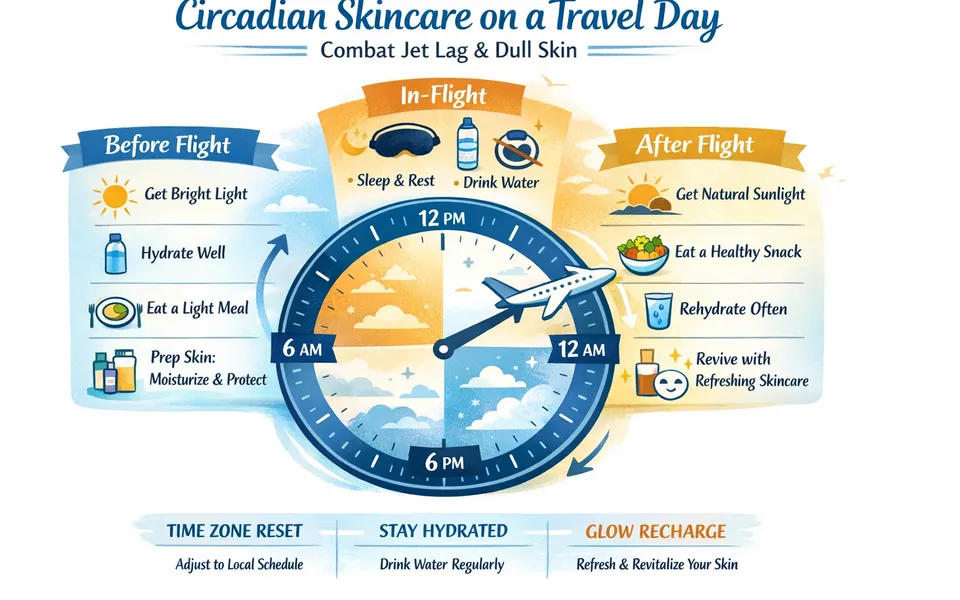 Jet Lag + Dull Skin: How to Reset Your Clock Without Wrecking Your Face