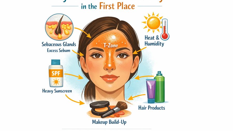 Why Is My Forehead Oily? Common Causes, Triggers, and a Simple Reset Plan