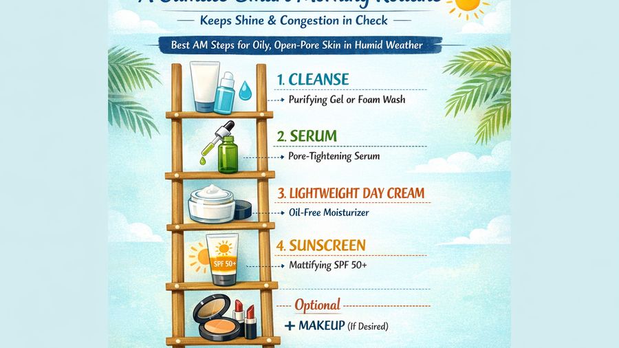 Best day cream for 30s skin plus open pores plus oily skin in humid weather