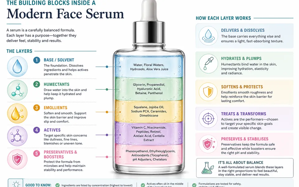 How is face serum made ?