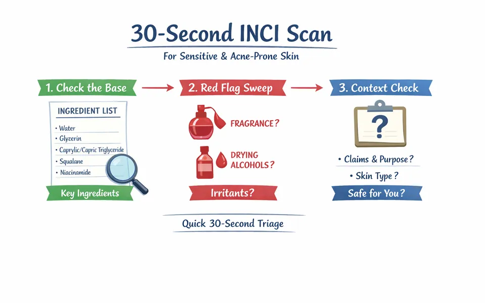 How to Read an INCI List: Spotting Irritants, Fragrance, and Drying Alcohols