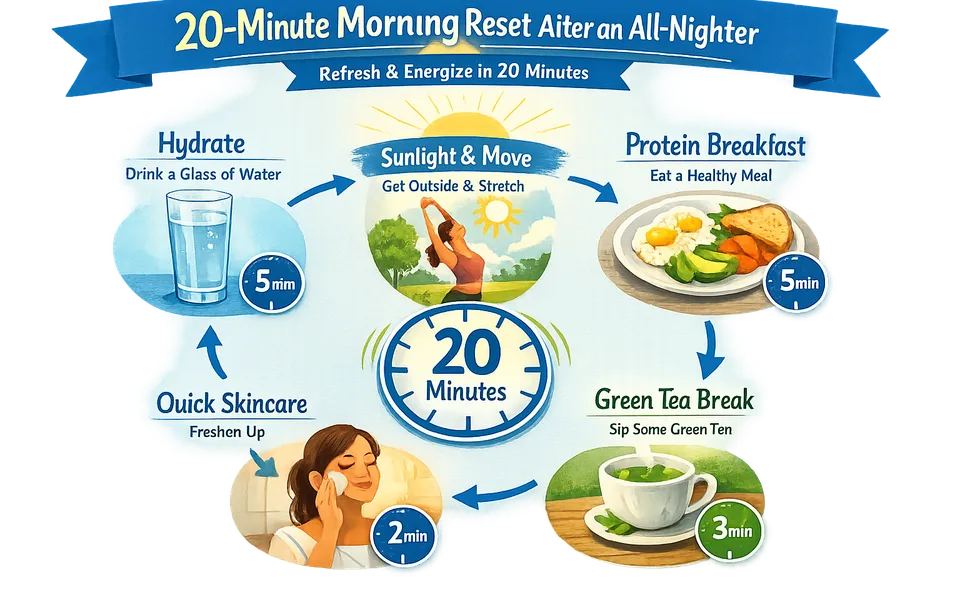 Dull Skin After All‑Nighters: Reset Your Morning With a Simple Ritual