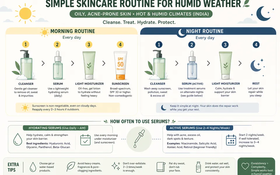 Best face serum for early 20s, acne-prone skin and open pores in humid weather