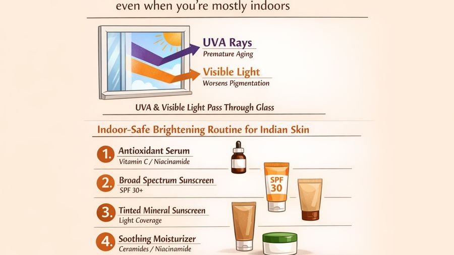 Indoor Light + Window UV: Why Pigmentation Doesn’t Improve