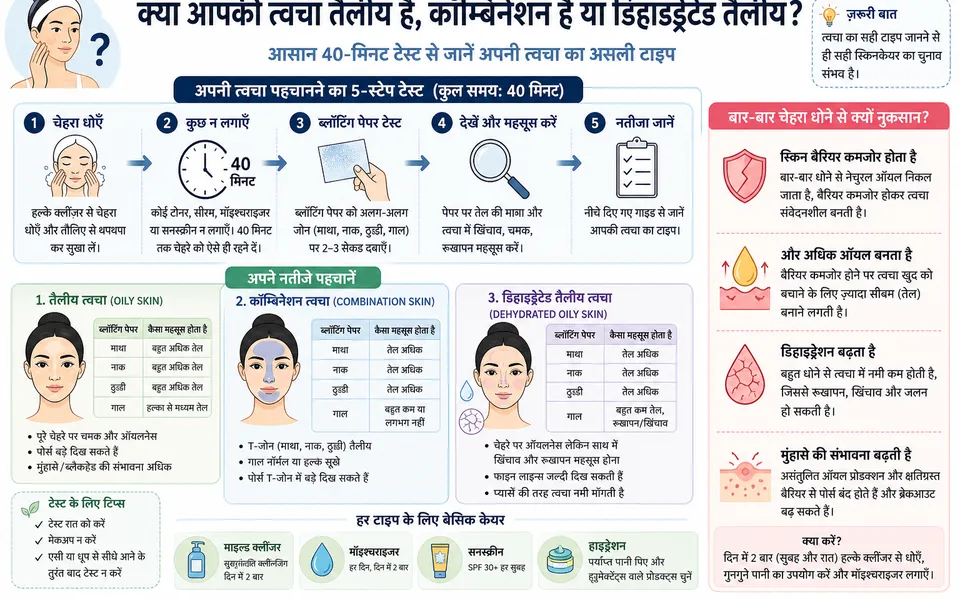 चिपचिपी त्वचा से छुटकारा: तैलीय त्वचा की देखभाल के आसान उपाय