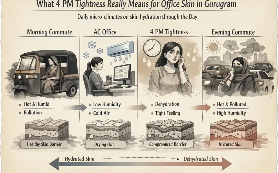 Gurugram Office AC + Evening Commute: Fixing the 4 PM Tightness Without Heavy Layers