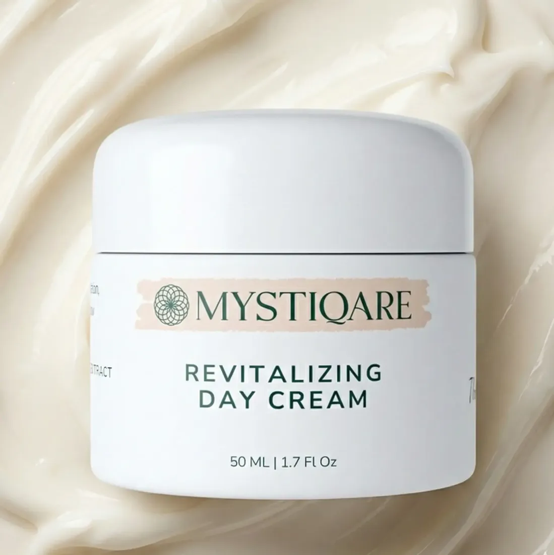 Mystiqare Revitalizing Day Cream jar